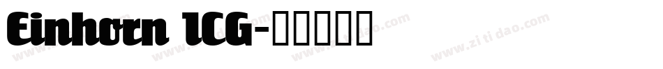 Einhorn ICG字体转换